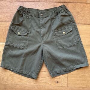 BSA Vintage Olive Green Cargo Shorts